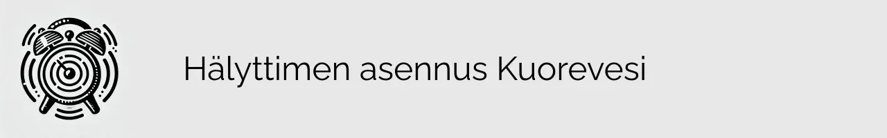 Hälyttimen asennus Kuorevesi